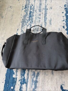 Azzaro Men's Black Duffel Weekend Bag